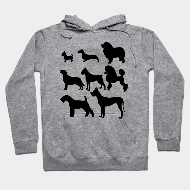 Dog breeds Hoodie by Andrea Ruiz Designs